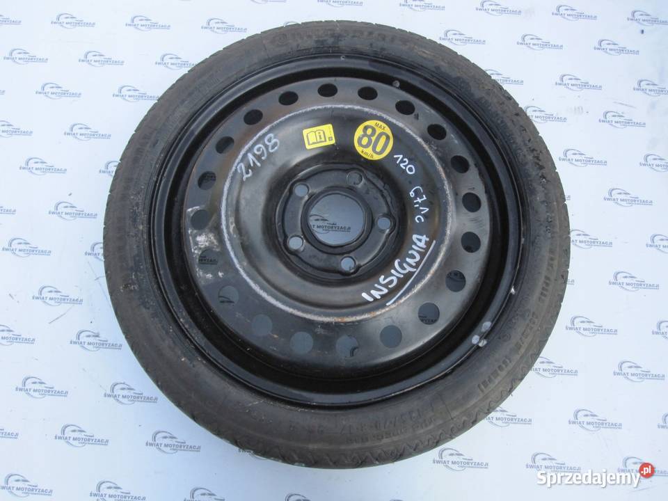 OPEL INSIGNIA koło dojazdowe 1257017 98M 5x120 Motoryzacja