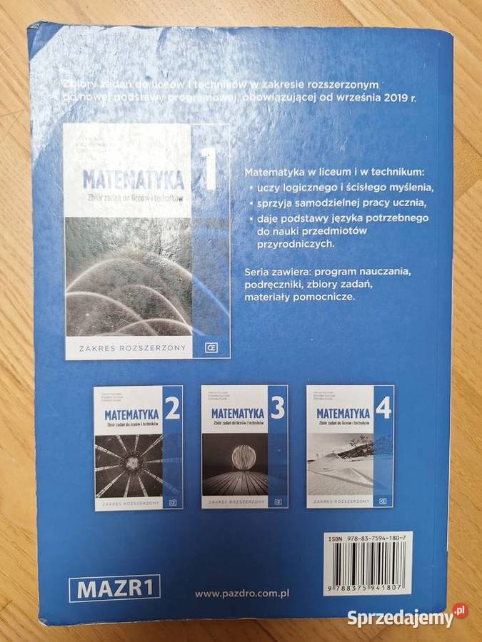 Matematyka 1 Zbiór zadań do liceów i techników Gdańsk