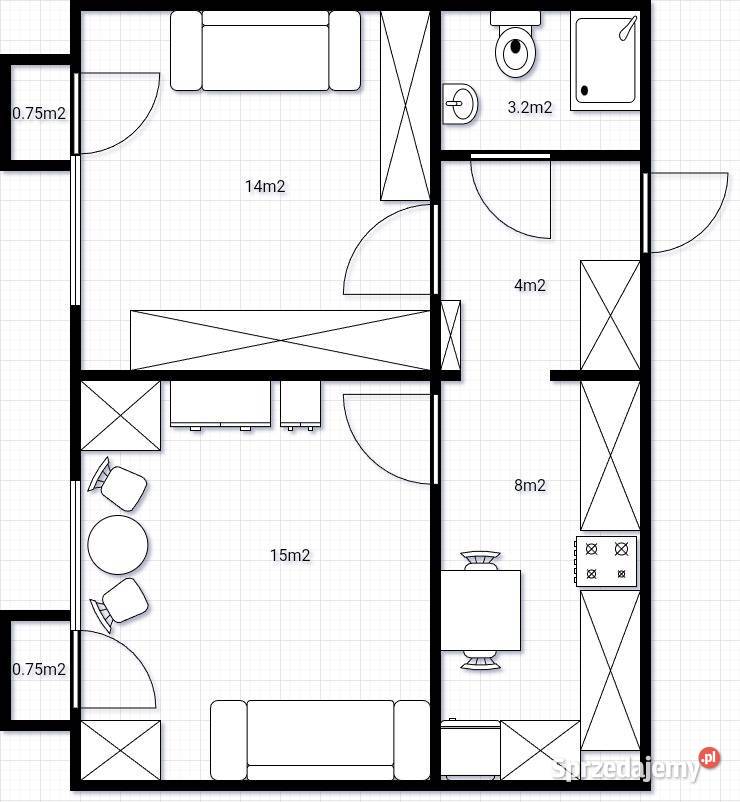 Mieszkanie 4546m2 2 pokoje Tysiąclecia Puławy
