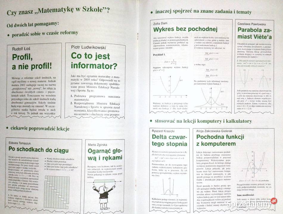 Matematyka w szkole 0102 2004 Matura 2005 red sprzedam
