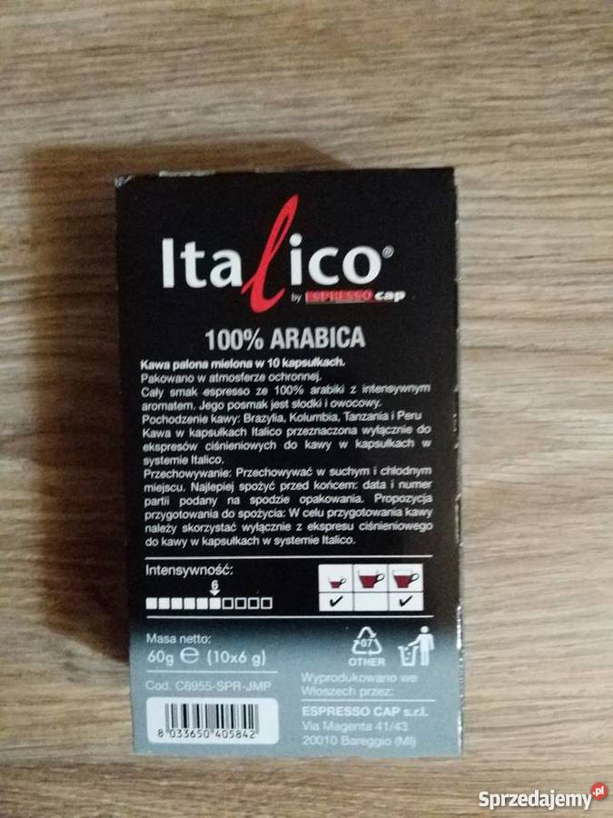 Kapsułki ITALICO z kawą do ekspresu Biedronka Sosnowiec