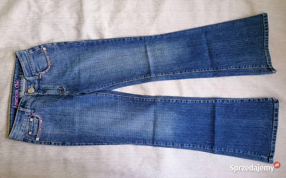 DAMSKIE SPODNIE JEANSOWE AMERICAN CHIC R29 Łódź