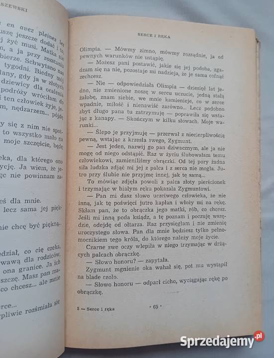 Józef Ignacy Kraszewski Serce i ręka Wyd Koźminek