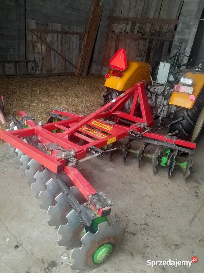 Brona talerzowa zadbana sprawna gruby materiał nieuszkodzony Łagów