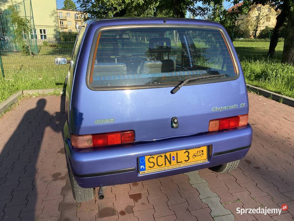 Fiat Cinquecento SX 1996 Żółte Tablice Unikat 178630km Bielsko-Biała