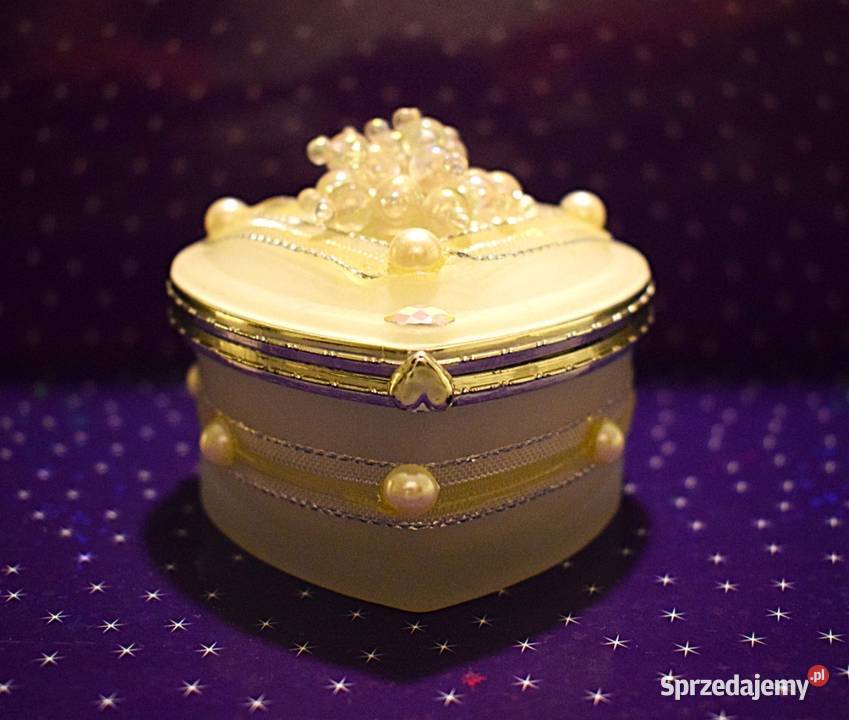 Ceramiczna szkatułka na drobiazgi nowa