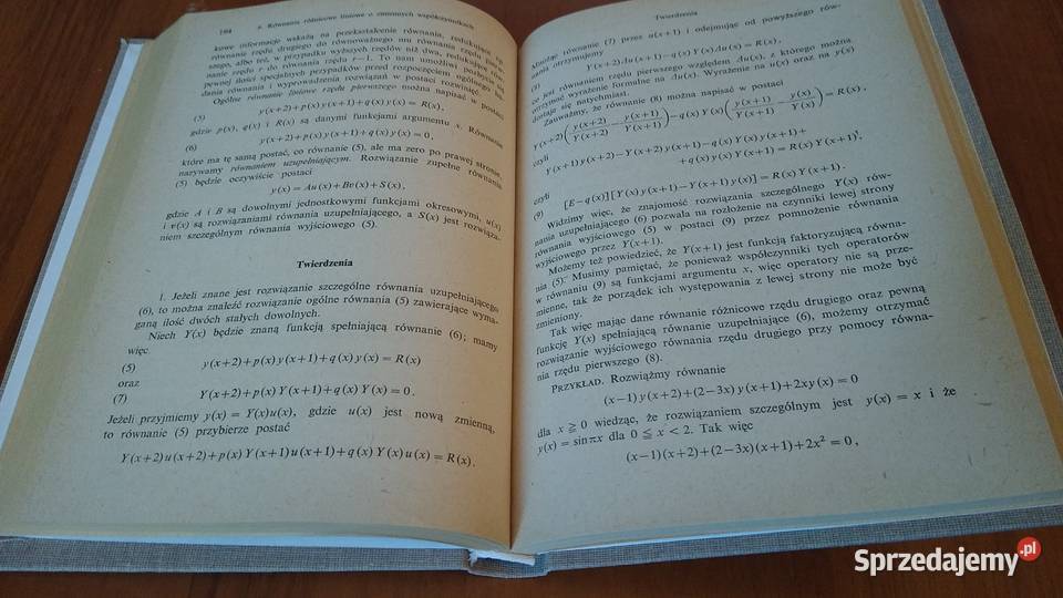 Równania różnicowe skończone H Levy F Lessman twarda Książki naukowe i popularnonaukowe pomorskie Gdańsk