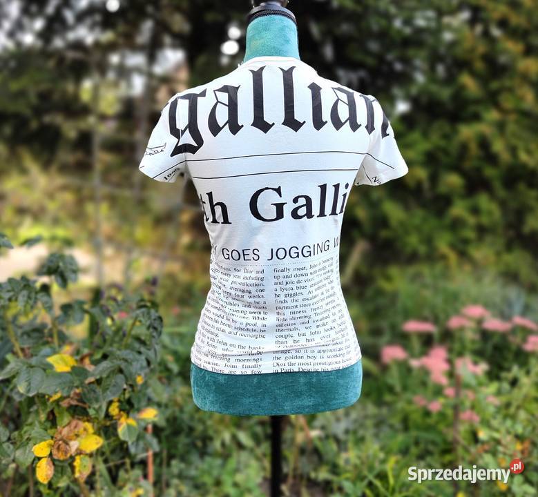 Bluzka top biały Gazette John Galliano S 2000 Szczecin