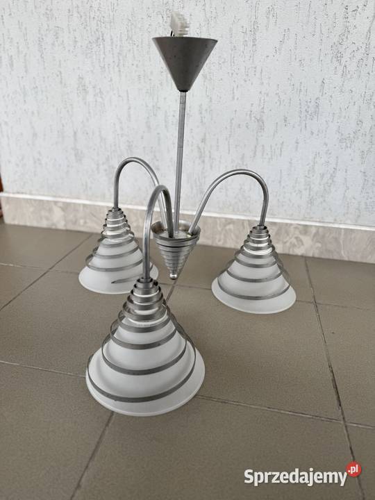 Zyrandol trojramienny metalowy lubelskie sprzedam