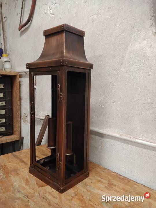 Lampa ogrodowa duża latarenka rękodzieło hand Oświetlenie Dzierżoniów