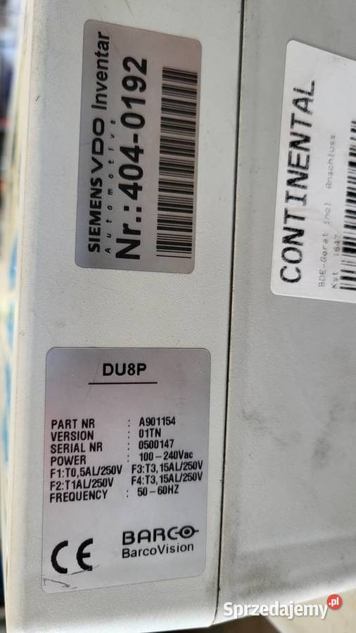 Barco DU8P A901154 panel operatora zachodniopomorskie sprzedam