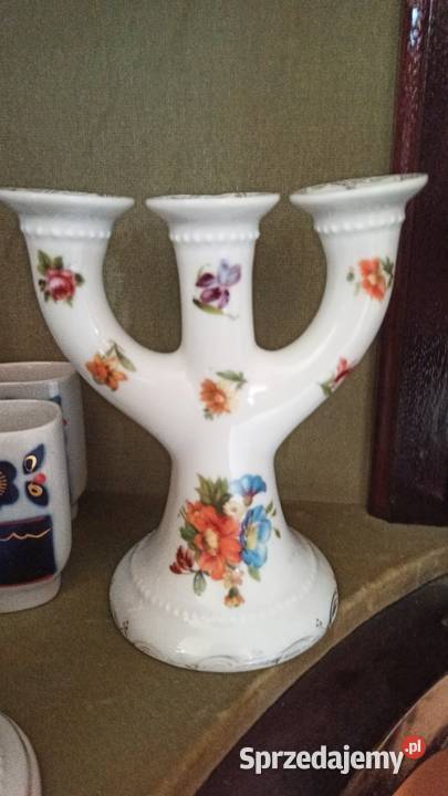 Świecznik Syg Erdmann Schlegelmilch 1861 ES Gdańsk