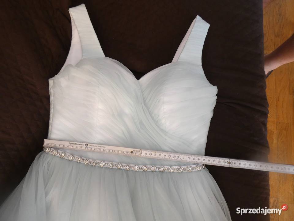 Sukienka na szelkach tiulowa zielona Krasnystaw sprzedam