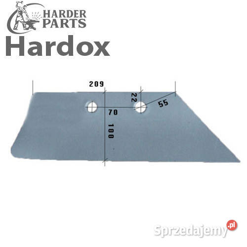 Lemiesz przedpłużka HARDOX 066868P do pługa podlaskie Suwałki
