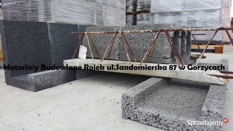 Kształtka betonowa nadprożowa U filarowa pustak Gorzyce