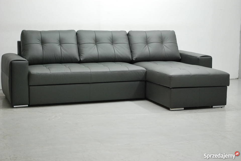 SKÓRA NATURALNA NAROŻNIK Z FSPANIA 6492 SZARY Poznań sprzedam