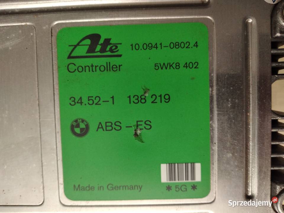 34521138219 STEROWNIK KOMPUTER ABS BMW E36 18 Mietków