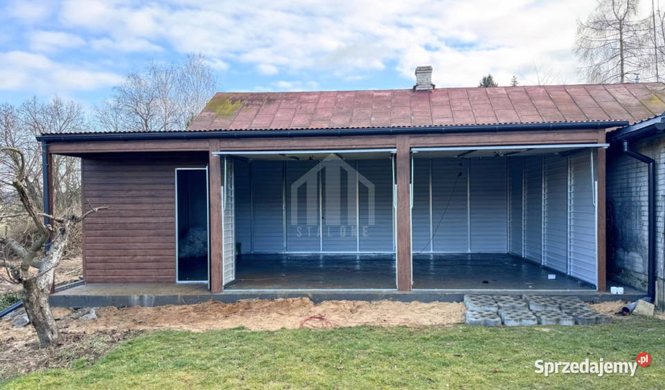 Garaż blaszany 9x45m wnęka 2x brama drzwi 2x Niepołomice sprzedam