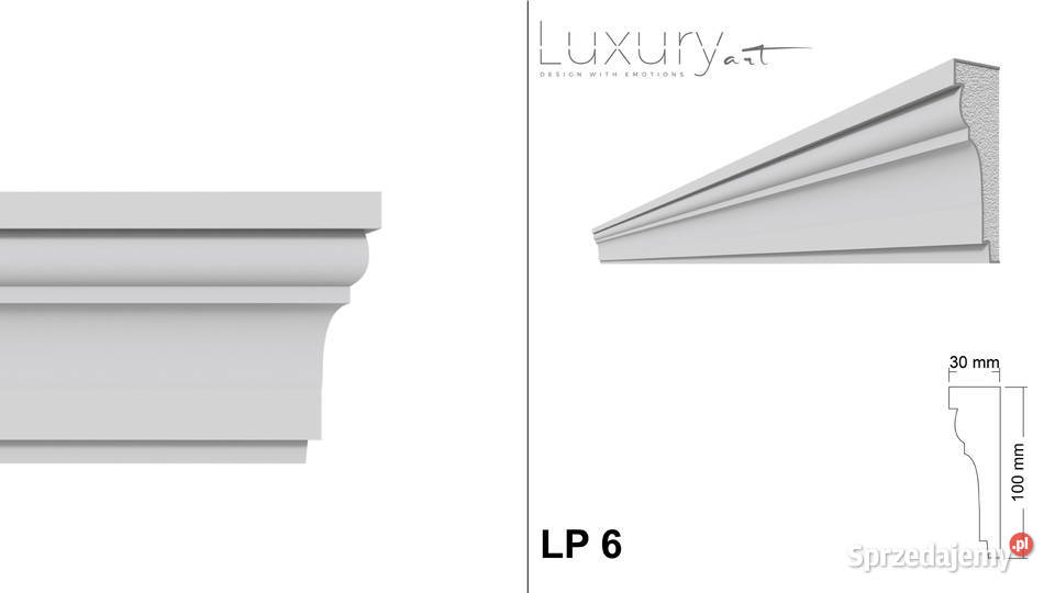 gzyms pod parapet sztukateria elewacyjna LP6 mazowieckie Warszawa