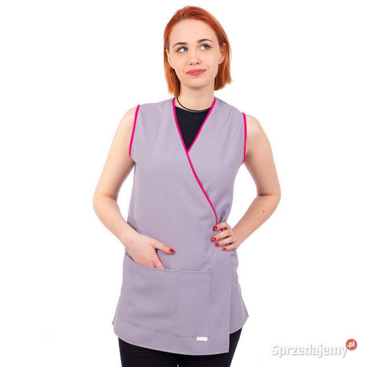 PLAMOODPORNY fartuch BEZRĘKAWNIK kosmetyczny Gdańsk