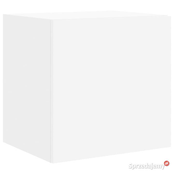 Ścienna szafka TV z LED biała 405x35x40 WM837246 mazowieckie Warszawa