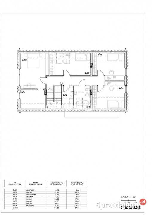 sprzedaży domu wolnostojącego Brzeźnica Leśna do wykończenia