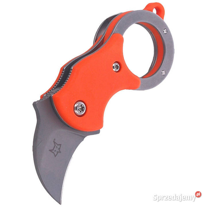Nóż składany FOX Karambit MiniKA FRN Orange Bead Warszawa