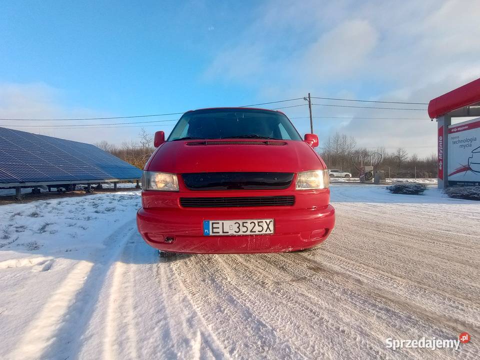 Volkswagen T4 transporter caravelle DŁUGI LIFT 9 welurowa tapicerka Caravelle Łódź