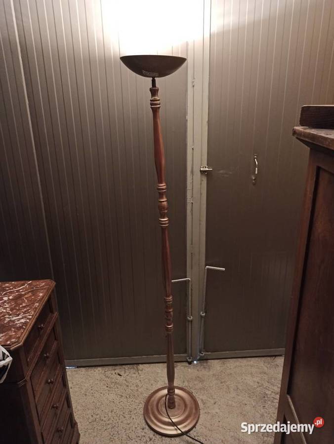 Stylowa lampa halogen drewniana wielkopolskie Budzyń