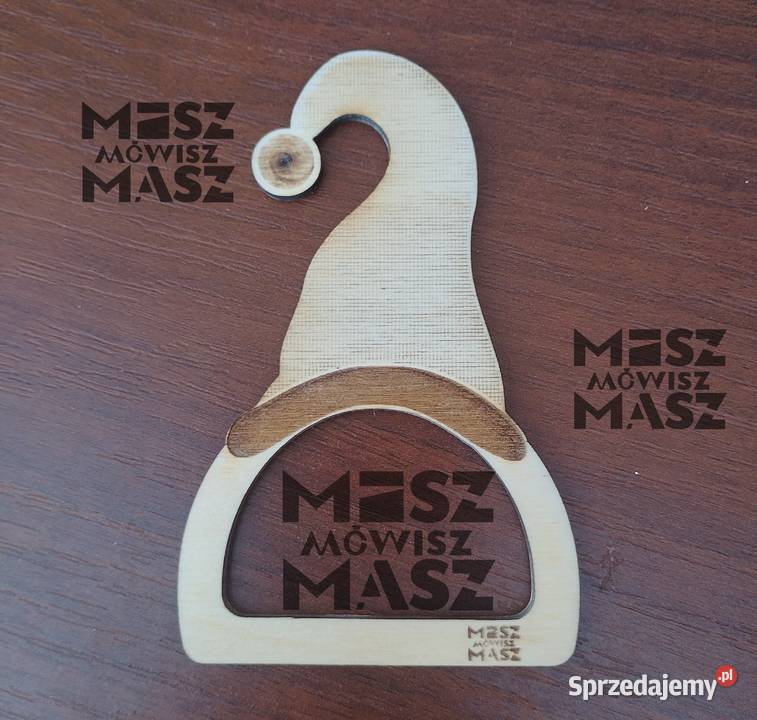 Pierścień drewniany z motywem bożonarodzeniowym Racot