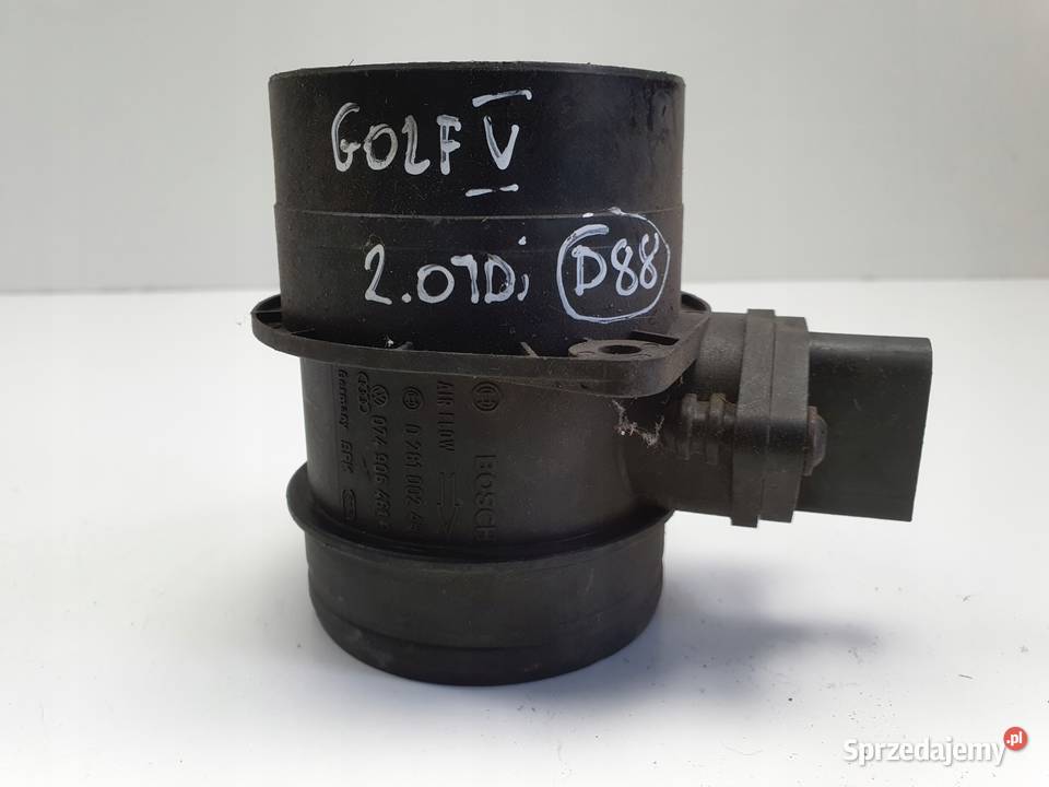 VW Golf V 20 TDI PRZEPŁYWOMIERZ POWIETRZA Janów