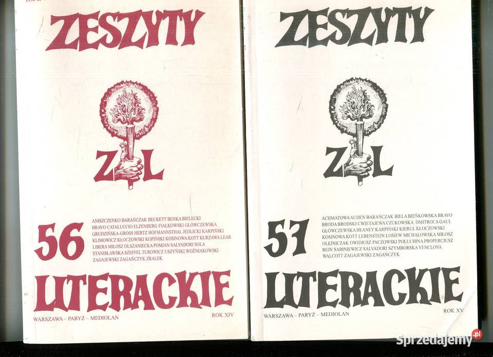 Zeszyty Literackie 56 XIV 57 XV Rok wydania 1996 zachodniopomorskie Szczecin