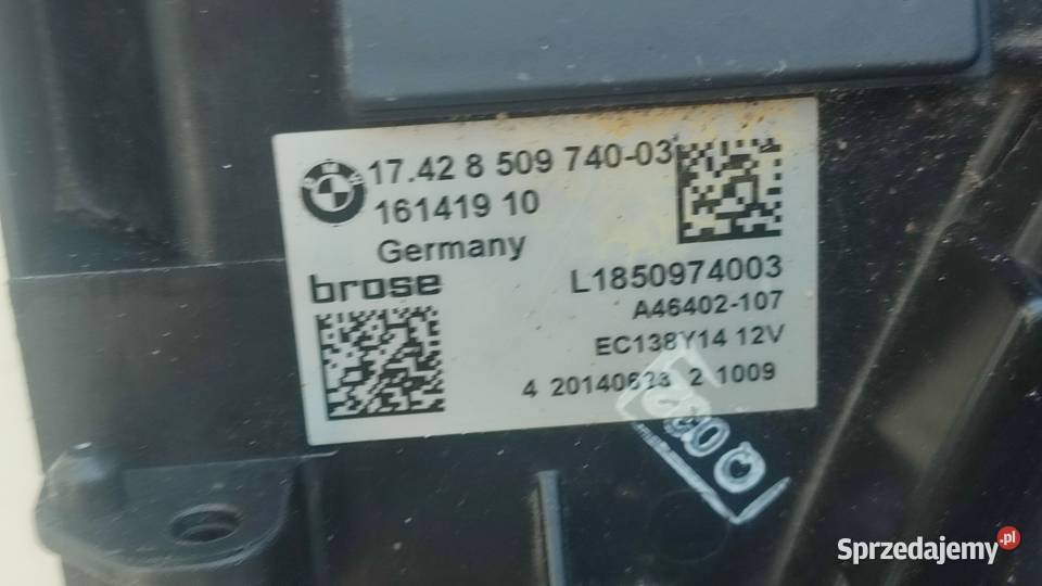 43Wentylator chłodnicy BMW F10 F11 N47 20D Chłodnice powietrza (intercoolery) Włoszczowa