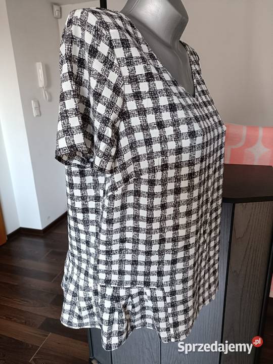 Bluzka w kratkę 1644XXL