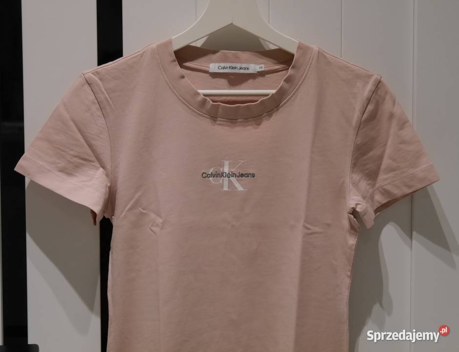 Calvin Klein śliczna bluzeczka haftowane logo 34 Wrocław