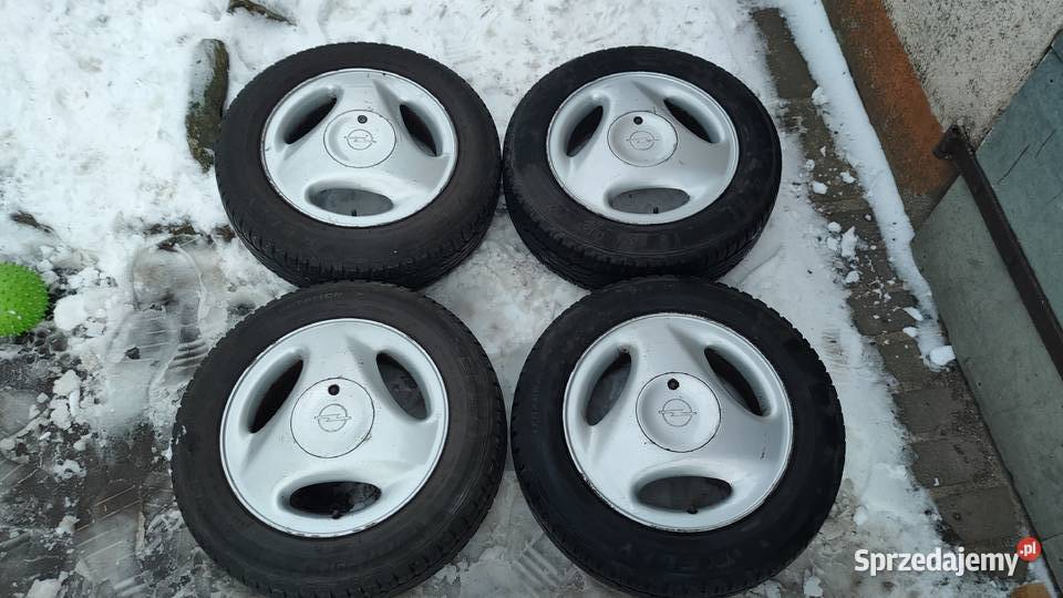 Oryginalne alufelgi OPEL 4x100 letnie opony Brześć Kujawski