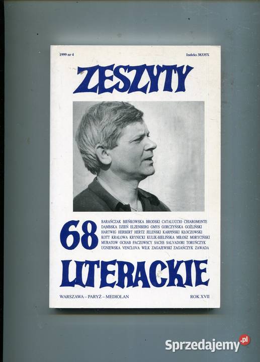 Zeszyty Literackie 68 1999 zachodniopomorskie Szczecin sprzedam