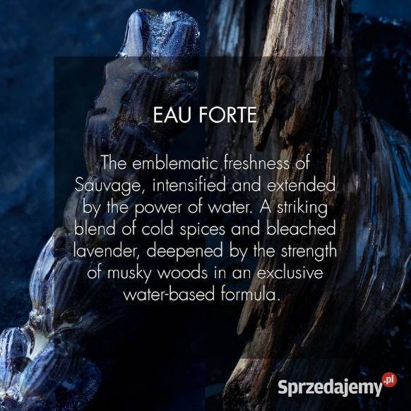 Perfumy męskie Dior Sauvage Eau forte bez Białystok