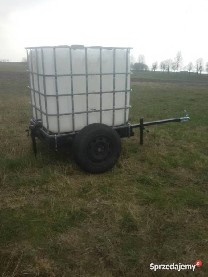 Przyczepka z zbiornikiem 1000l mauzer