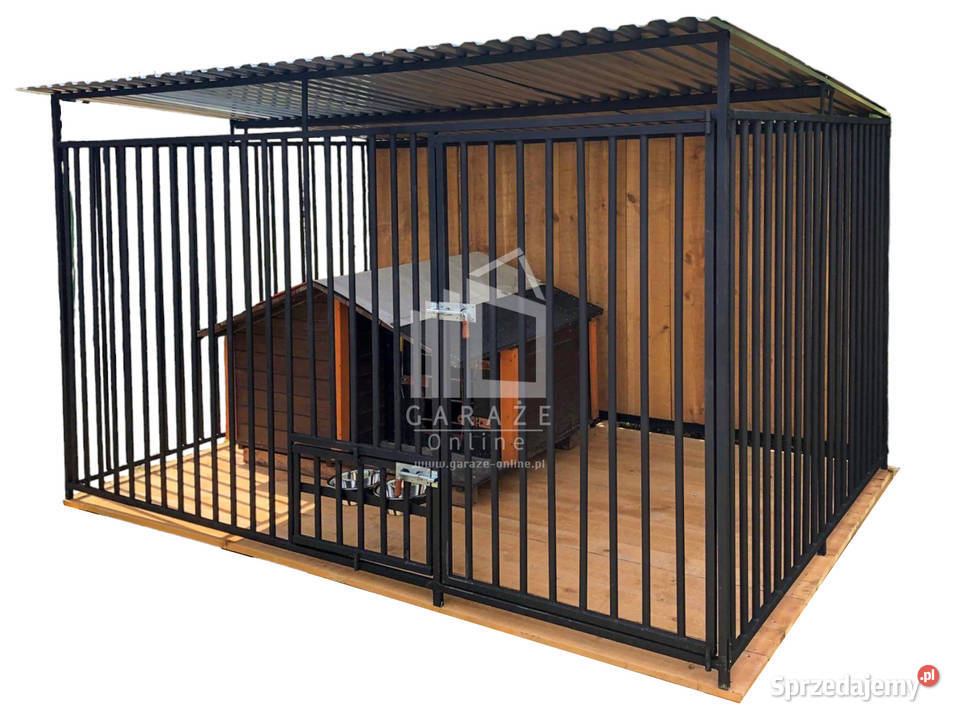 Kojec psów 3x2m drewniana podłoga Uchwyt na Szczecin