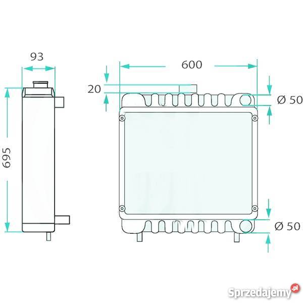 Chłodnica wody Massey Ferguson 3050 3060 3065 sprzedam