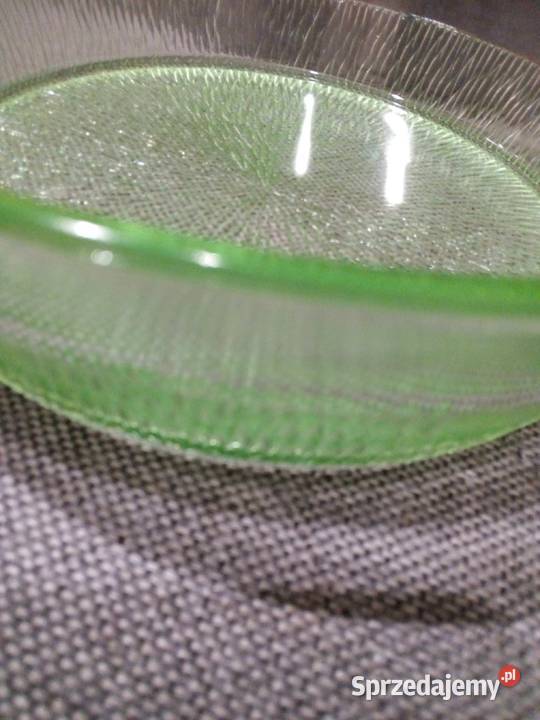 Przepiękny komplet z seledynowego szkła Art Deko