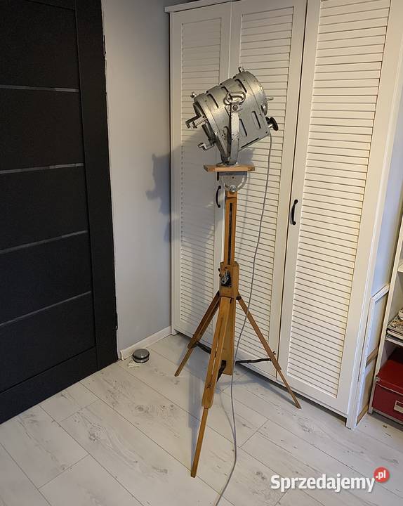 Lampa loft Vintage teatralno filmowa prl Poznań sprzedam