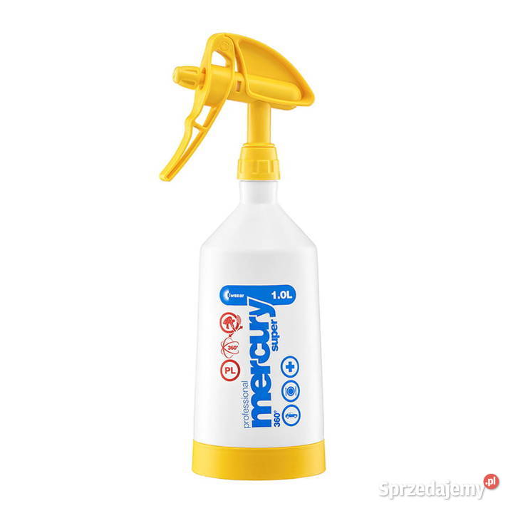 Opryskiwacz ręczny uniwersalny żółty 1L Kwazar Częstochowa sprzedam