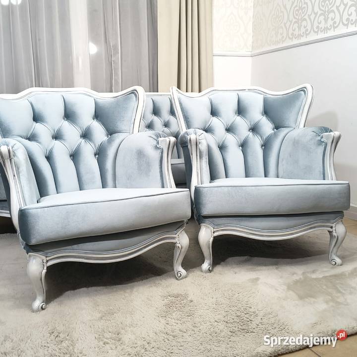 Komplet wypoczynkowy Ludwik sofa fotele dolnośląskie Jagodnik