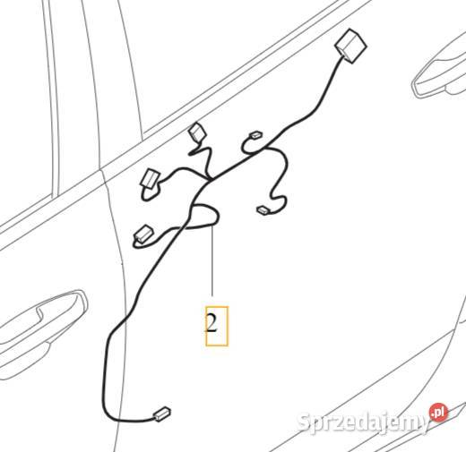 VOLVO S60 III V60 V60CC II wiazka boczka drzwi dolnośląskie