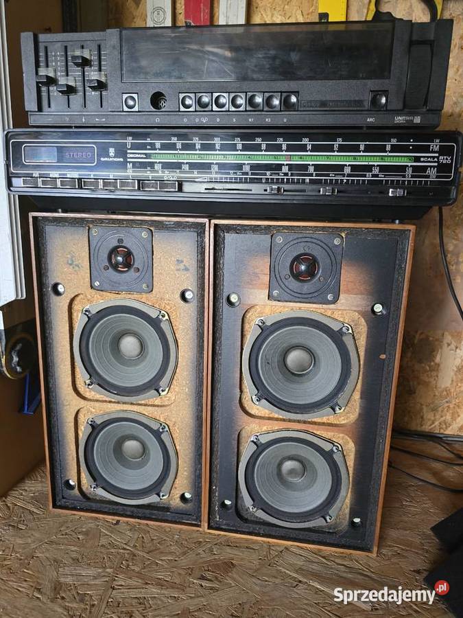 Unitra Grundig głośniki zegar