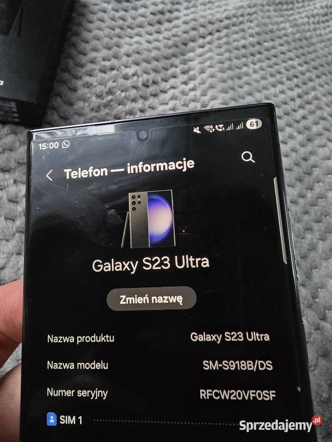 Samsung Galaxy S23 Ultra 512GB Czarny Stan Gorlice