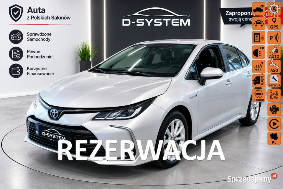 Toyota Corolla 21 Salon Polska 18 HYBRID 1wł z Białystok
