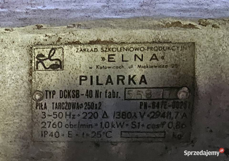 Piła tarczowa na siłę pilarka Elna na siłę Koszalin